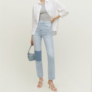 Reformation Cynthia Patchwork Jeans